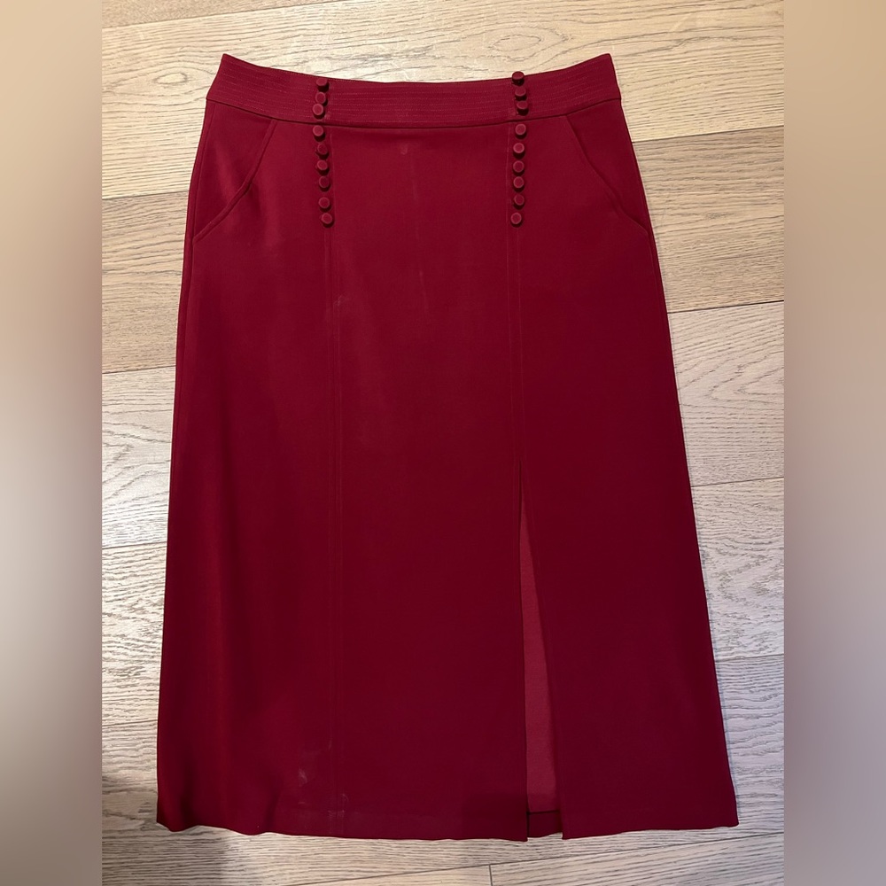 ALC maroon pencil skirt